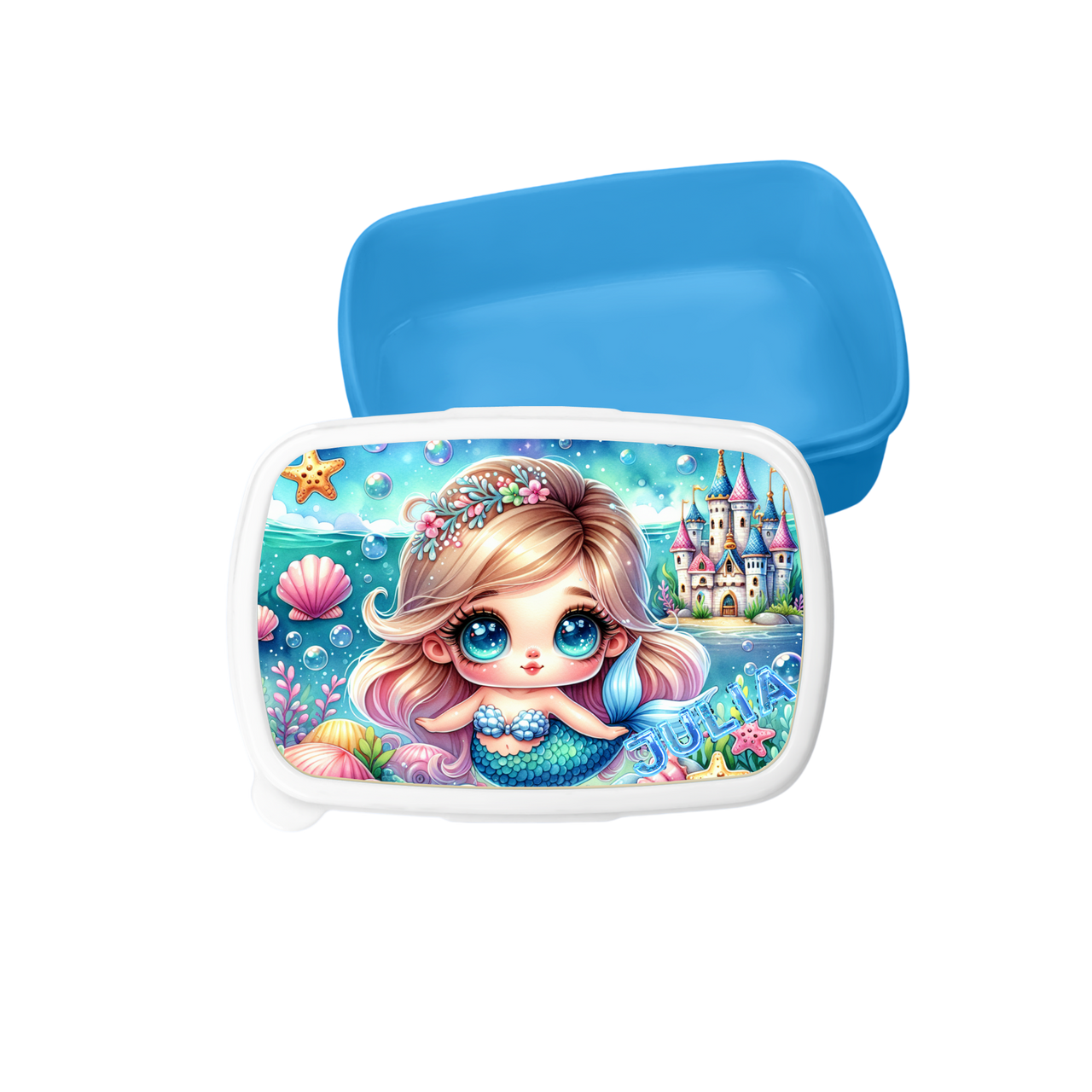 Znünibox mit Trennwand Personalisiert  - Meerjungfrau