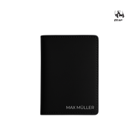 Thumbnail for Personalisierte Passhülle mit Silber Gravur - Klassisch elegant