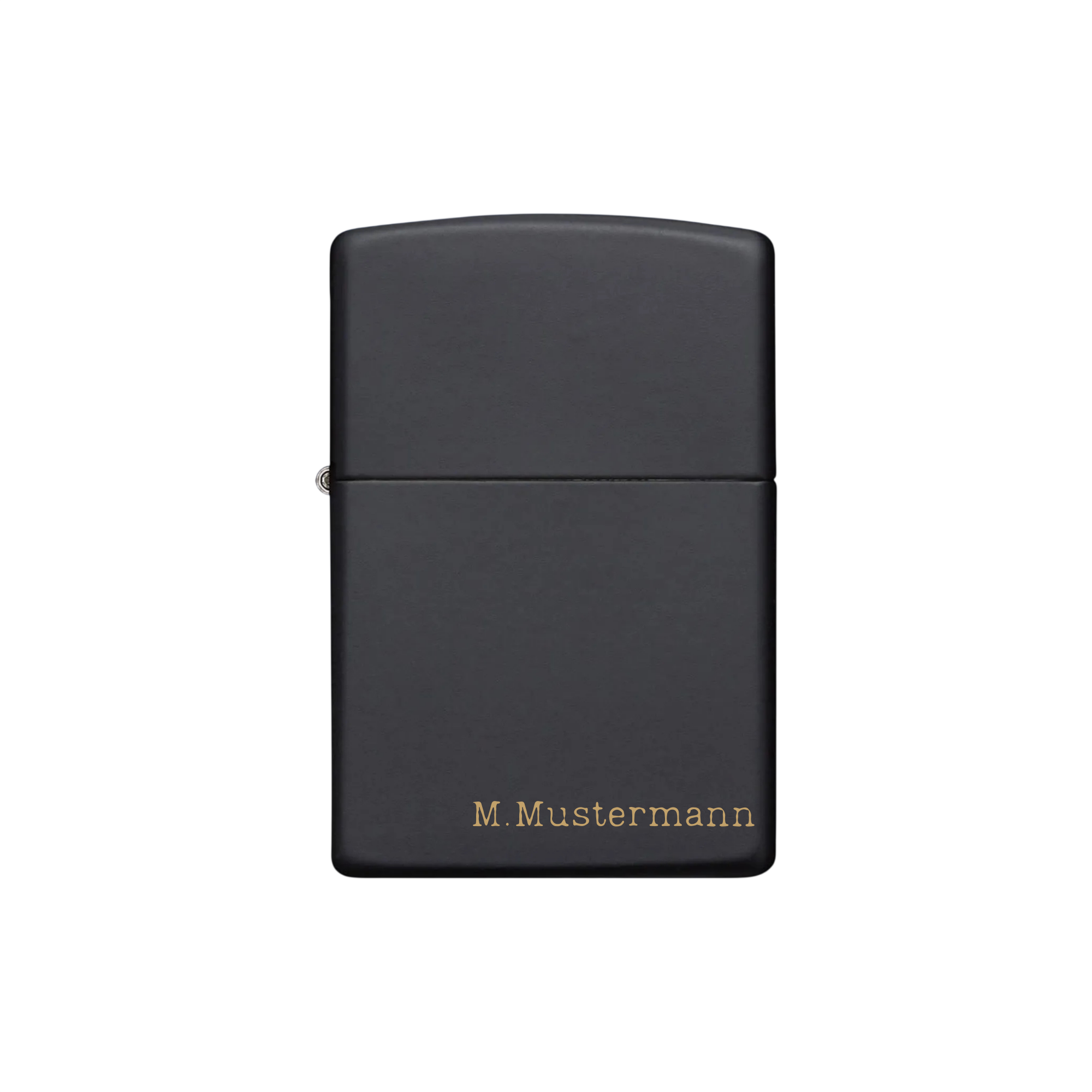 Zippo Feuerzeug personalisiert mit goldener Gravur - Namen Elegant