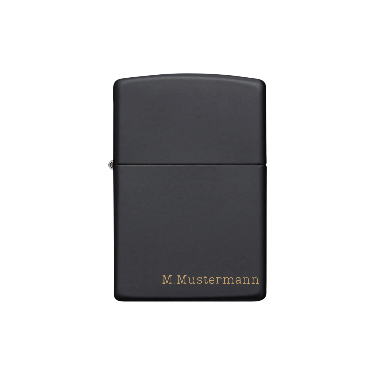 Zippo Feuerzeug personalisiert mit goldener Gravur - Namen Elegant