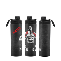 Thumbnail for Fitnessflasche personalisiert 750 ml NO PAIN NO GAIN MANN