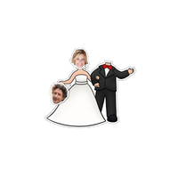 Thumbnail for Hochzeit Sticker-Poster – Gäste gestalten das Brautpaar