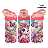 Thumbnail for Kinderflasche - Einhorn mit Blumen