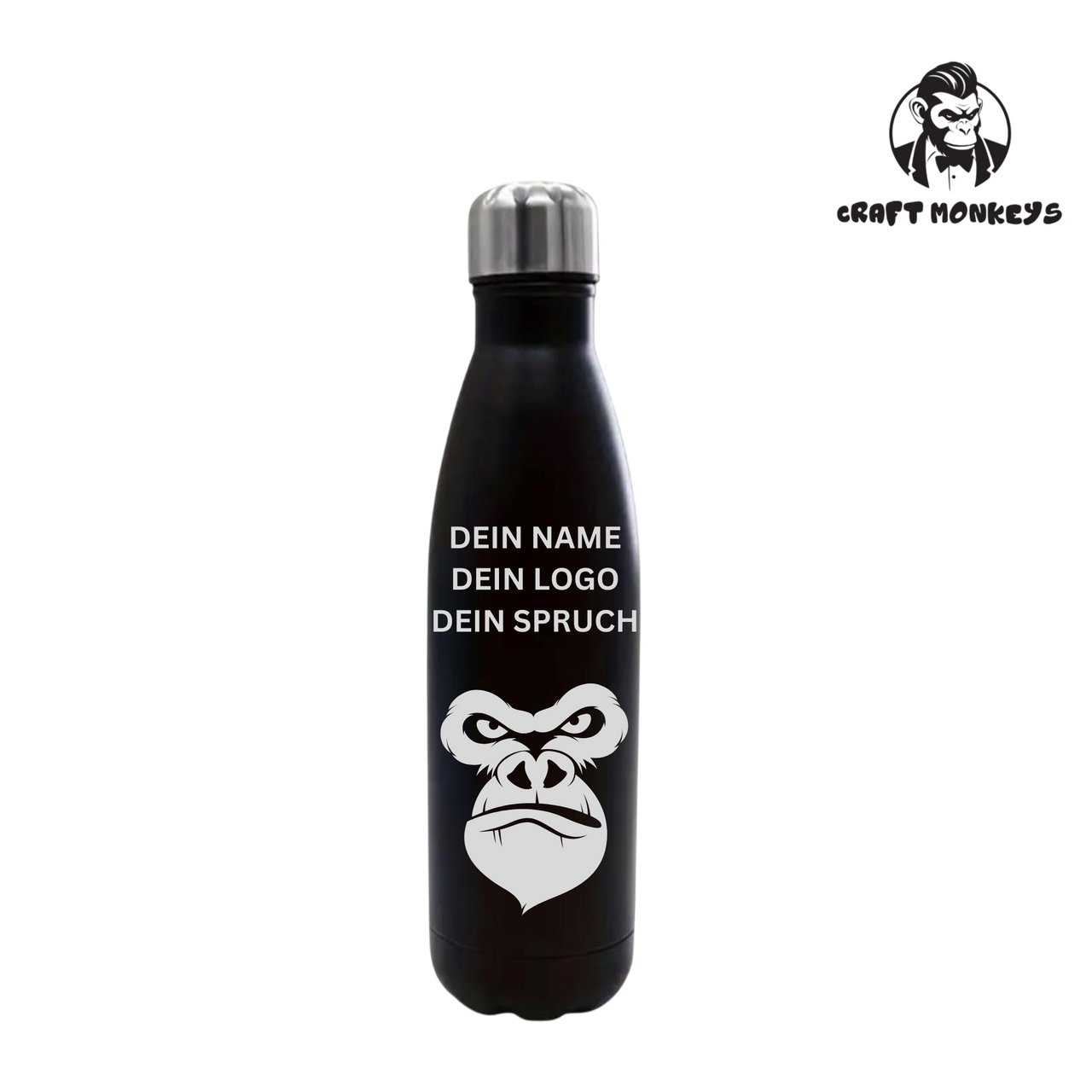 Thermoflasche 500 ml konisch – Personalisierbar