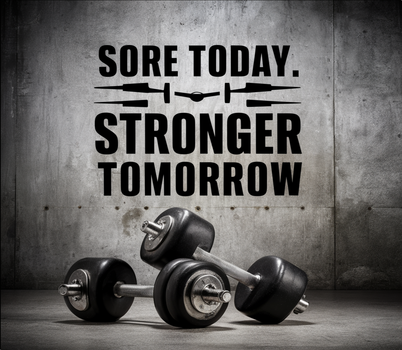 Fitnessflasche personalisiert 750 ml SORE TODAY STRONGER TOMORROW
